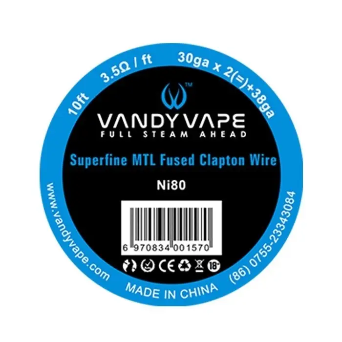vandy-vape-superfine-mtl-fused-clapton-vape-wires-ni80-30ga238ga_800 Φωτογραφία του σύρματος Vandy Vape Superfine mtl Ni80 30x2(=)+38.