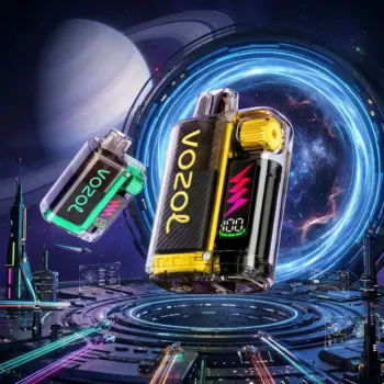 Εικόνα προϊόντος για τις συσκευές Vozol Vista Plug σε διαστημικό περιβάλλον.