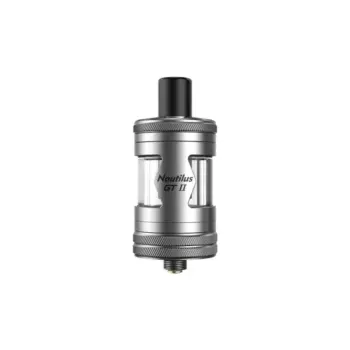 Ατμοποιητής Aspire Nautilus GT II σε μεταλικό ασημί χρώμα.