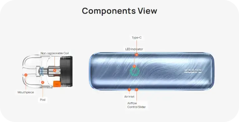 Aspire Pixo Aura 2 1800mAh