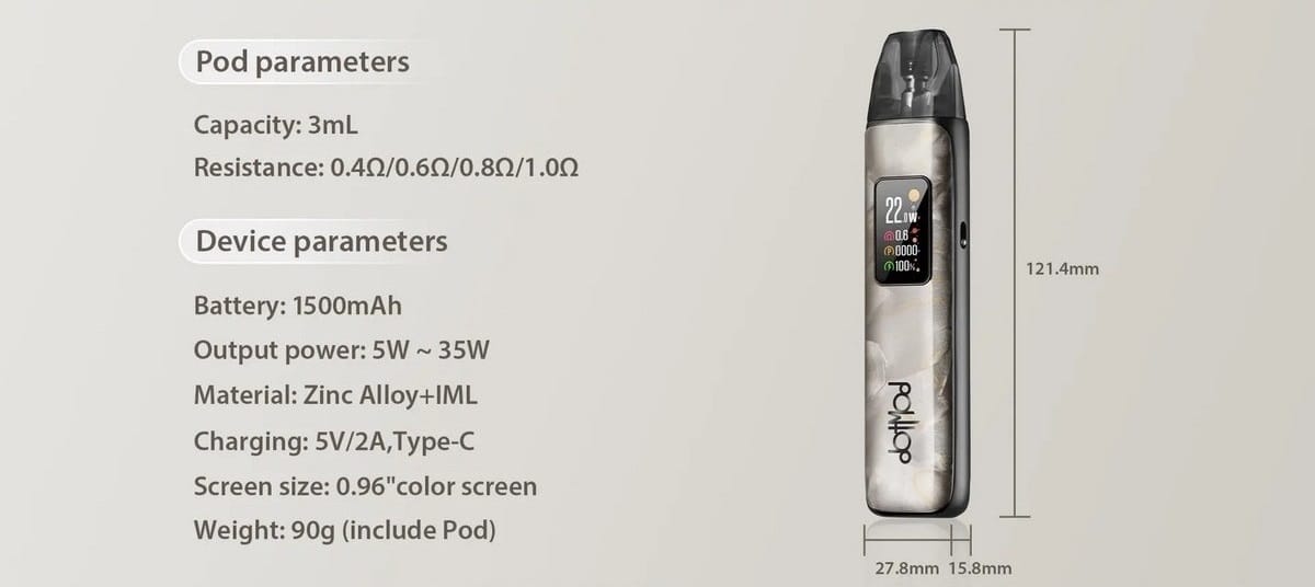 Dotpod Plus Pod Kit 1500mAh 35W 3ml 6 dotpod plus pod kit 1500mah 35w 3ml by dotmod 7