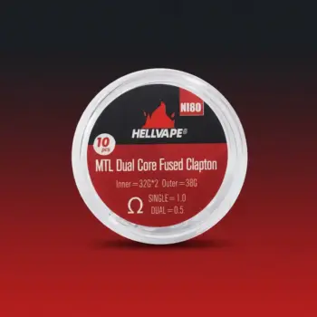 DIY Αντιστάσεις Hellvape Premade Coils (10pcs) - Ni80 MTL Dual Core Fused Clapton 1.0ohm