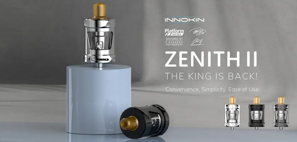 Innokin Zenith II Tank 5.5ml 1 Οπτική απεικόνιση του προϊόντος innokin zenith ii tank product
