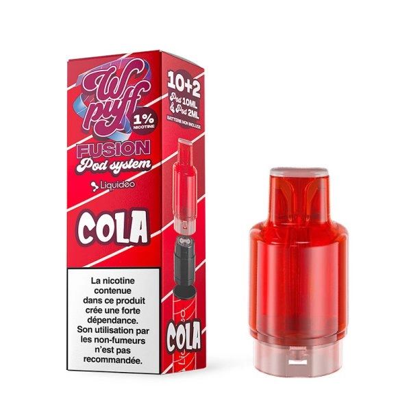 liquideo-wpuff-fusion-pod-edition-pre-filled-cartridge-15k-20mg-cola Φωτογραφία του προϊόντος Liquideo Wpuff Ανταλλακτική Δεξαμενή 20mg 15000puffs Cola.