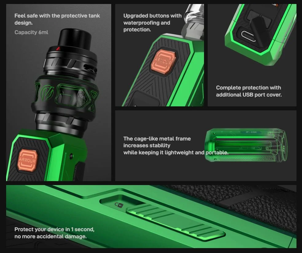 Οπτική απεικόνιση του προϊόντος vaporesso armour ultra kit 6ml 5500mah keys