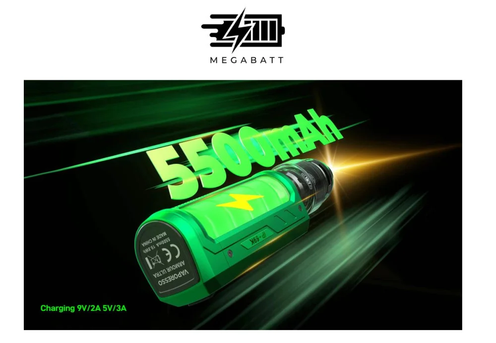 Οπτική απεικόνιση του προϊόντος vaporesso armour ultra kit 6ml 5500mah megabatt