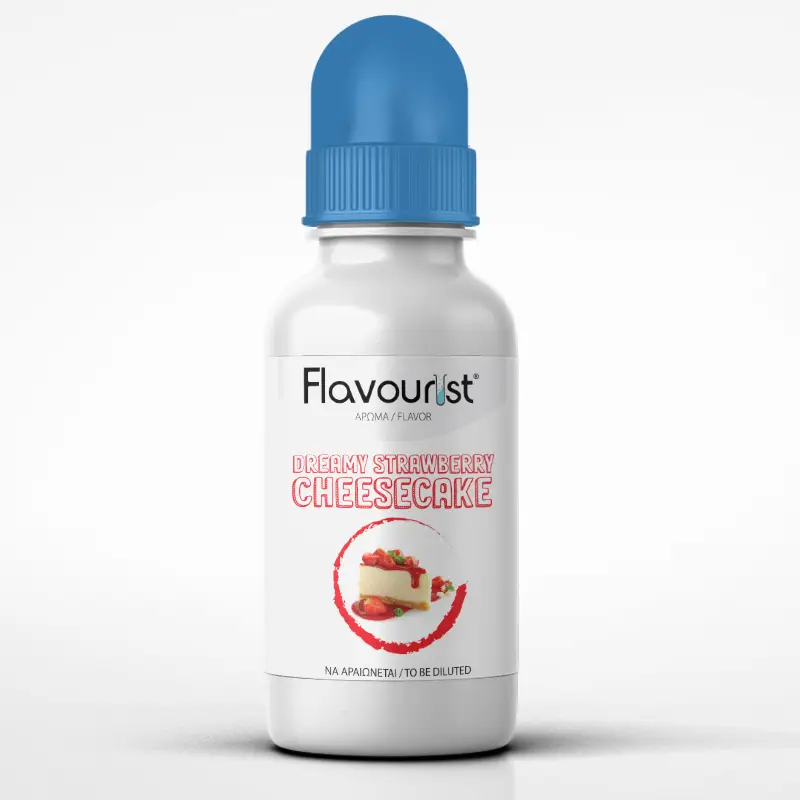 Flavourist-Dreamy-Strawberry-Cheesecake Φωτογραφία του DIY αρώματος Flavourist Dreamy Strawberry Cheesecake 15ml.