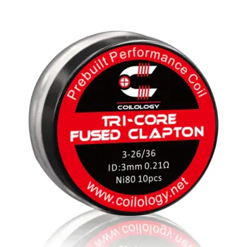 Φωτογραφία του προϊόντος Coilology Tri-Core Fused Clapton Coil Ni80 0.21ohm 10 pcs.