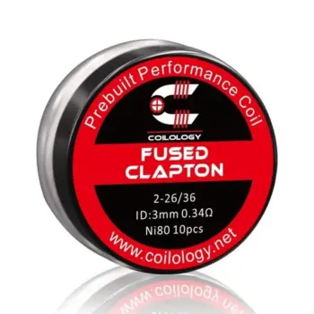 Φωτογραφία του προϊόντος Coilology Fused Clapton Prebuilt Coil NI80 0.34ohm 10pcs.