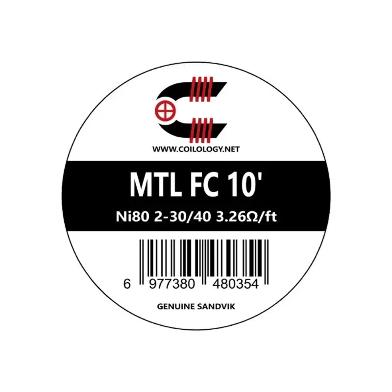 Coilology MTL Fused Clapton Wire Ni80 2-30/40 3.26Ω/ft