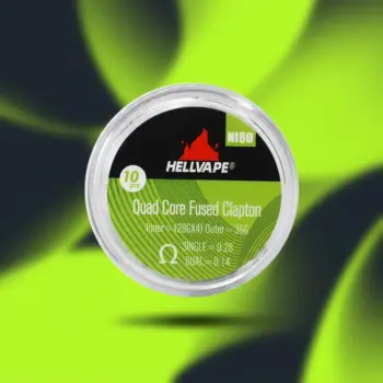 DIY Αντιστάσεις Hellvape Premade Coils (10pcs) - Ni80 Quad Core Fused Clapton 0.28ohm