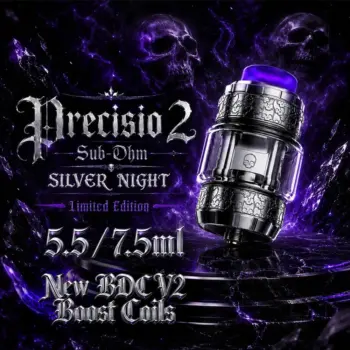 Φωτογραφία του προϊόντος BD Vape Precisio 2 Sub-Ohm 7.5ml Silver Night Limited Edition.