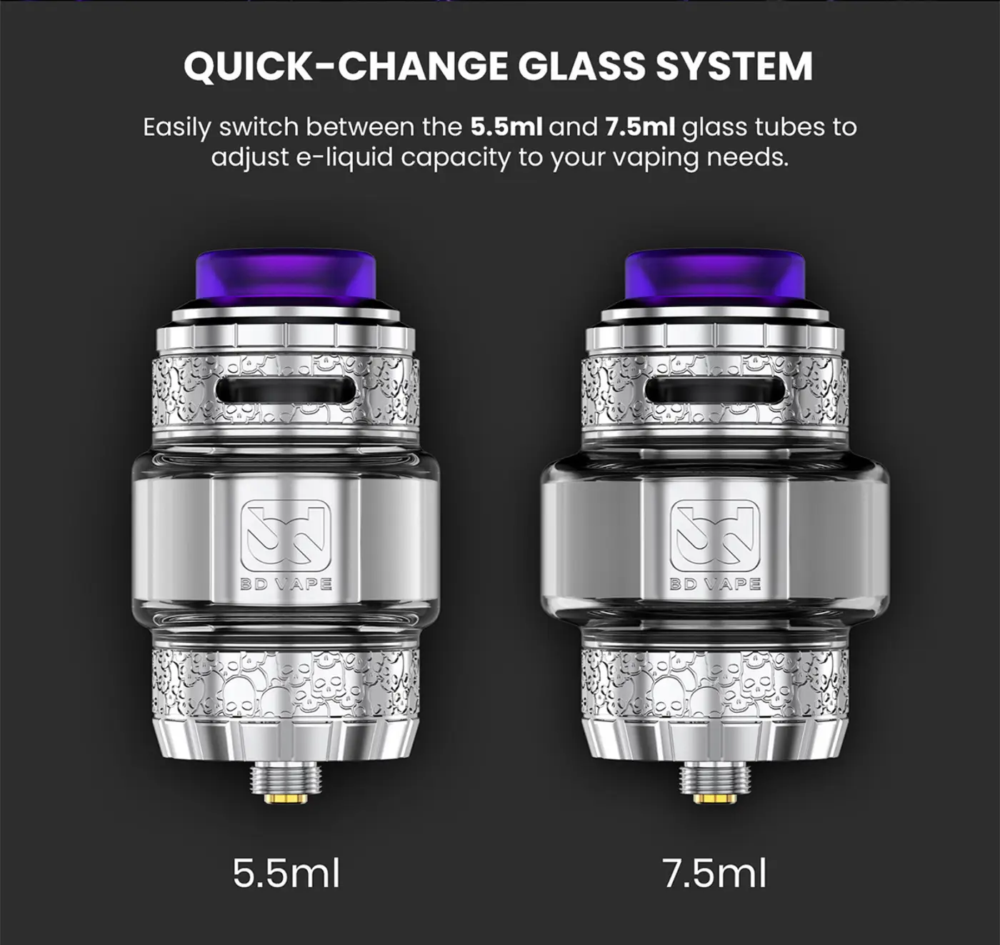BD Vape Precisio 2 Sub-Ohm 7.5ml Silver Night Limited Edition