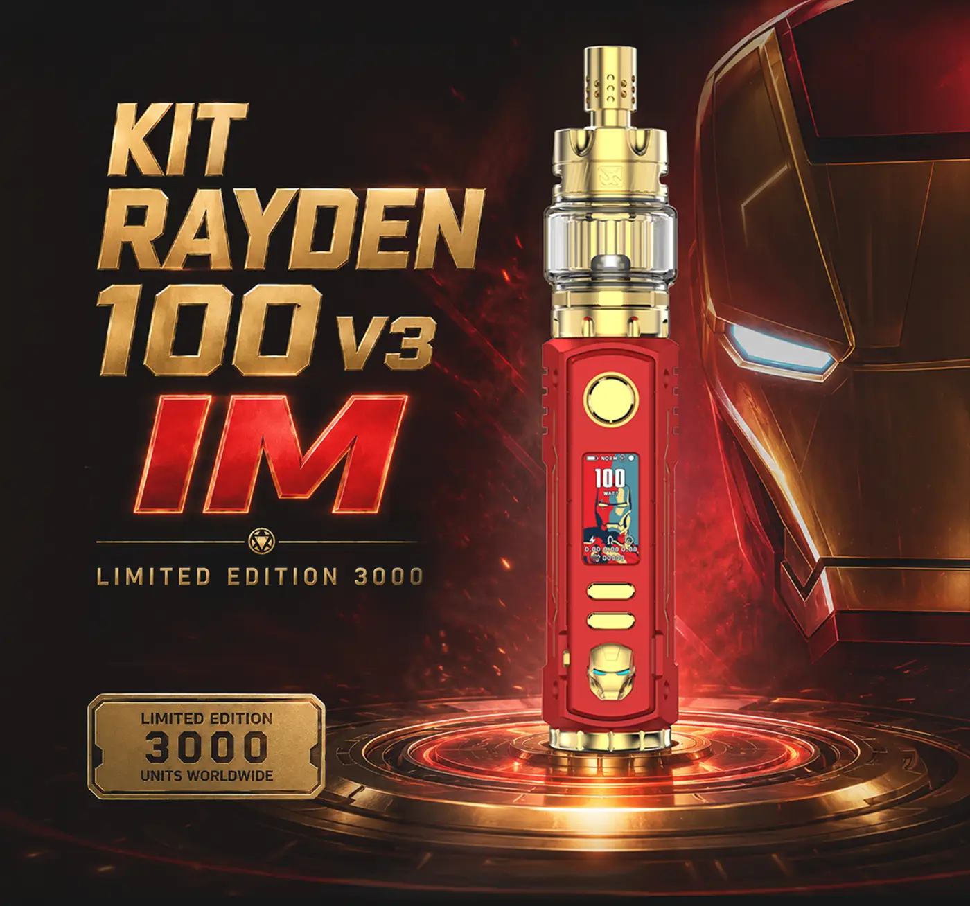 Φωτογραφία του προϊόντος BD Vape Rayden Kit 100 V3.0 IM Limited Edition 3000pcs.