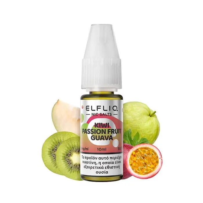 Elfliq Kiwi Passion Fruit Guava 10ml 20mg Nic Salts