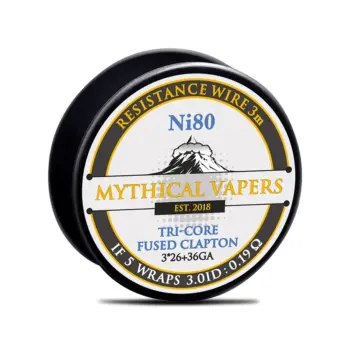 Σύρματα Mythical Vapers Tri-Core Fused Clapton Ni80 3m.